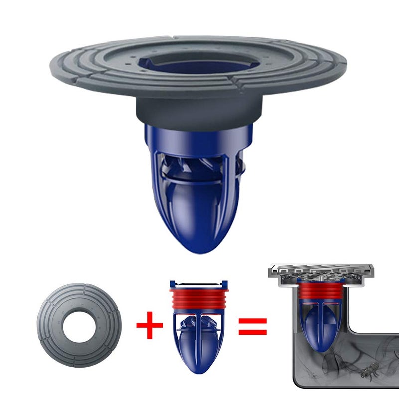 Slaige Shower Floor Drain Backflow Preventer One Way Drain Valve Sewer Core Magnetic Drainage Insert Drain Plug Oversized(2-3.9in Hole) (Suitable for Tube Depth 2.56-4.13in) (Caliber 2-3.9in ,Depth 2.56in) - Image 2